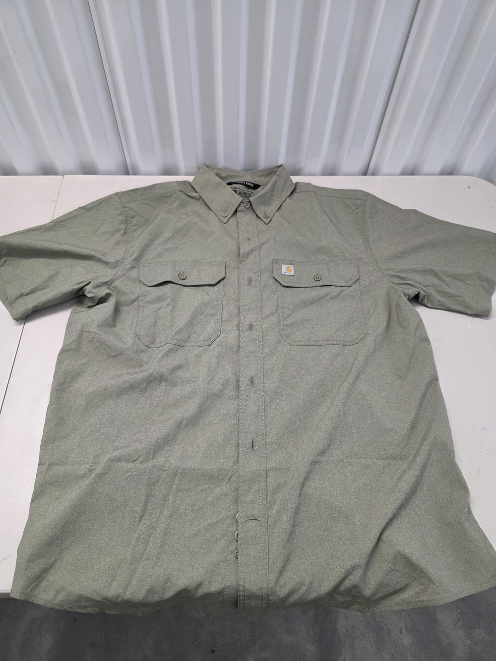 Carhartt Force Relaxed Fit Button Down Shirt Men's Size Large